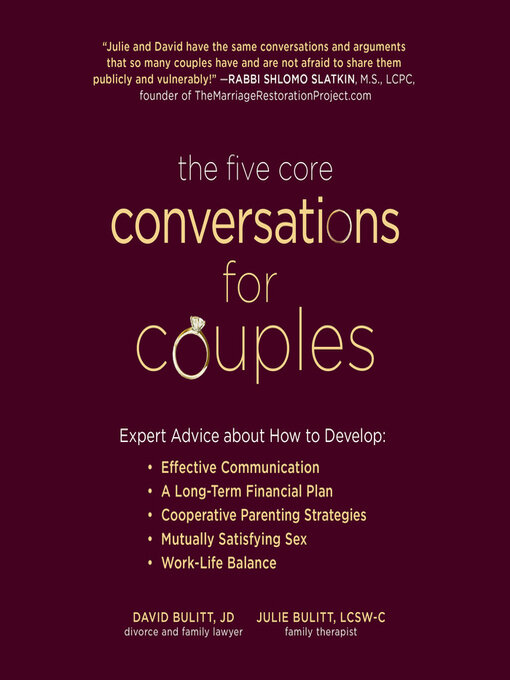 Title details for The Five Core Conversations for Couples by David Bulitt - Available